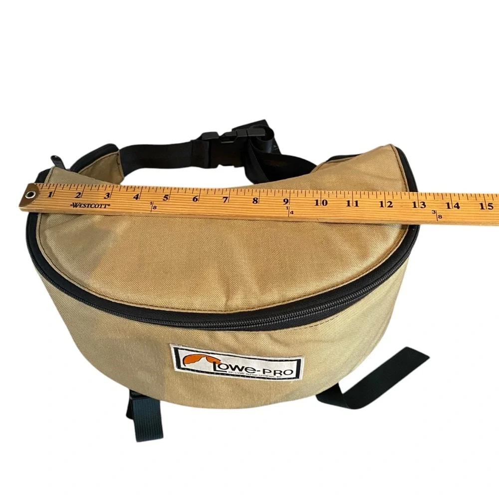 Lowepro Vintage Belt Pack Beige Bag Lumbar Waist Camera Gear Padded Adjustable